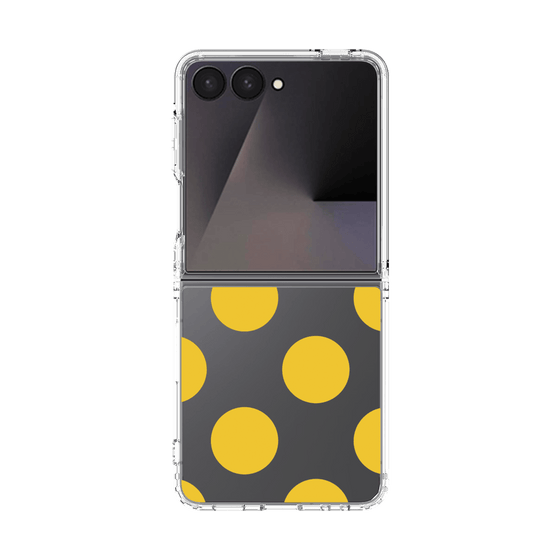 クリアケース［ シンプルドット - Yellow ］
