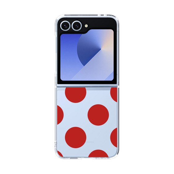 クリアケース［ シンプルドット - Red ］