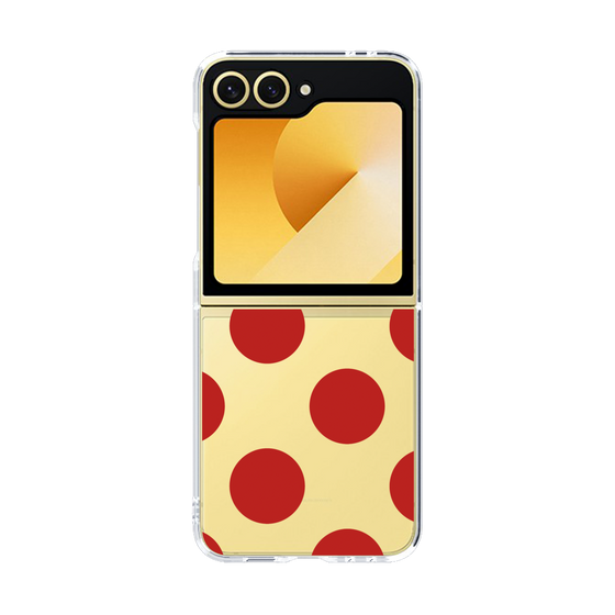クリアケース［ シンプルドット - Red ］