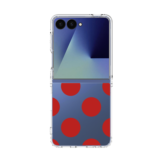 クリアケース［ シンプルドット - Red ］