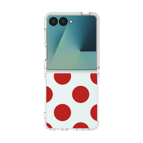 クリアケース［ シンプルドット - Red ］