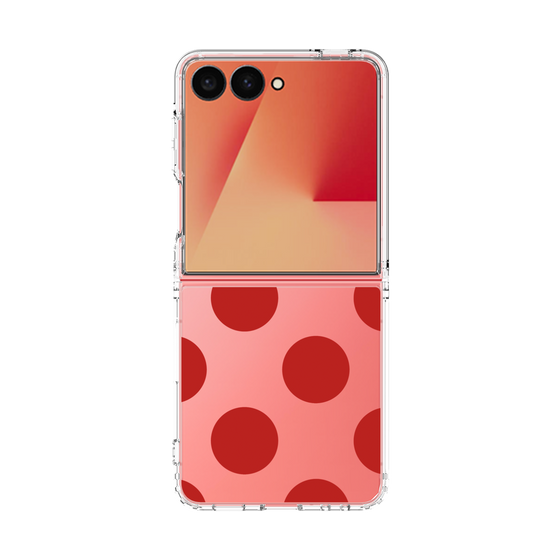クリアケース［ シンプルドット - Red ］