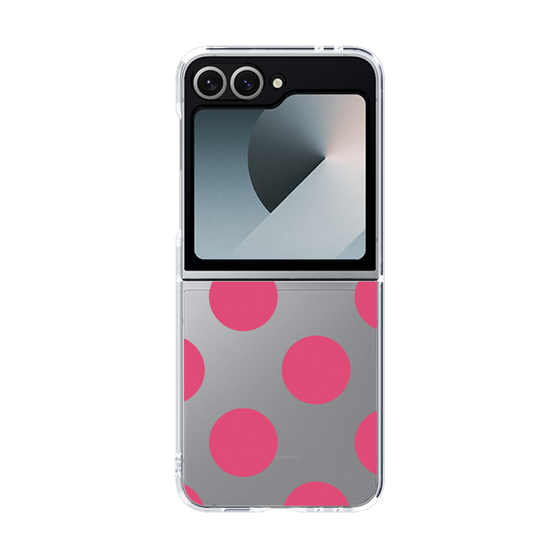 クリアケース［ シンプルドット - Pink ］