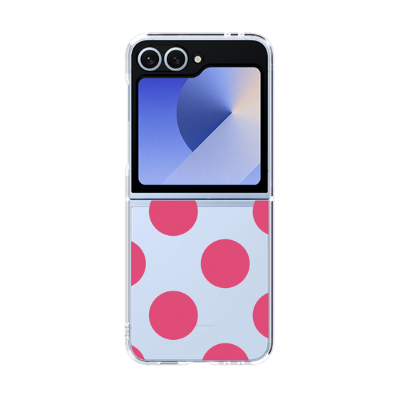 クリアケース［ シンプルドット - Pink ］