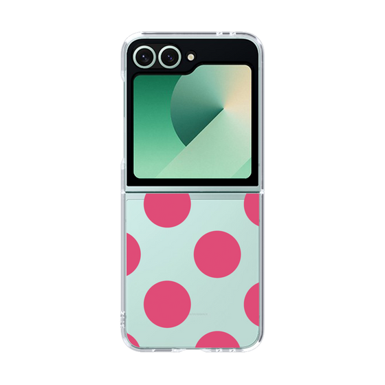 クリアケース［ シンプルドット - Pink ］