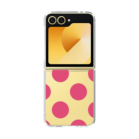 クリアケース［ シンプルドット - Pink ］