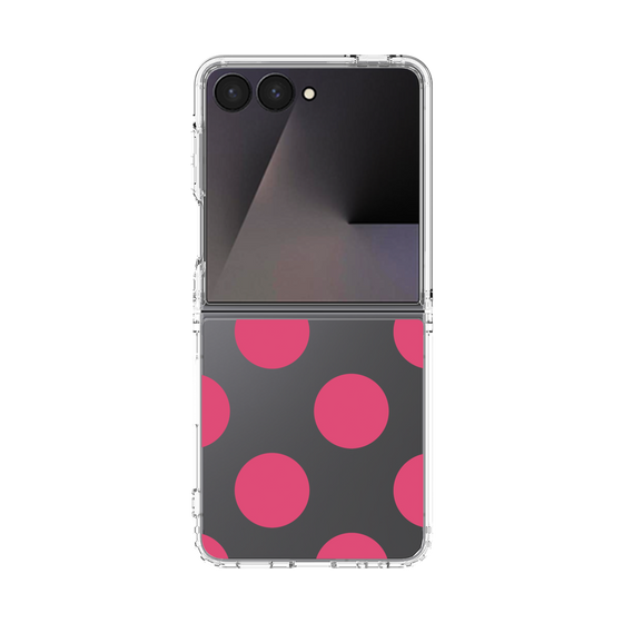 クリアケース［ シンプルドット - Pink ］