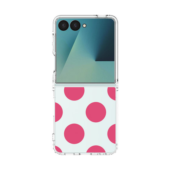 クリアケース［ シンプルドット - Pink ］