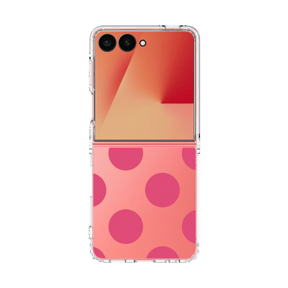 クリアケース［ シンプルドット - Pink ］