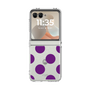 クリアケース［ シンプルドット - Purple ］