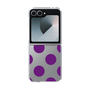 クリアケース［ シンプルドット - Purple ］