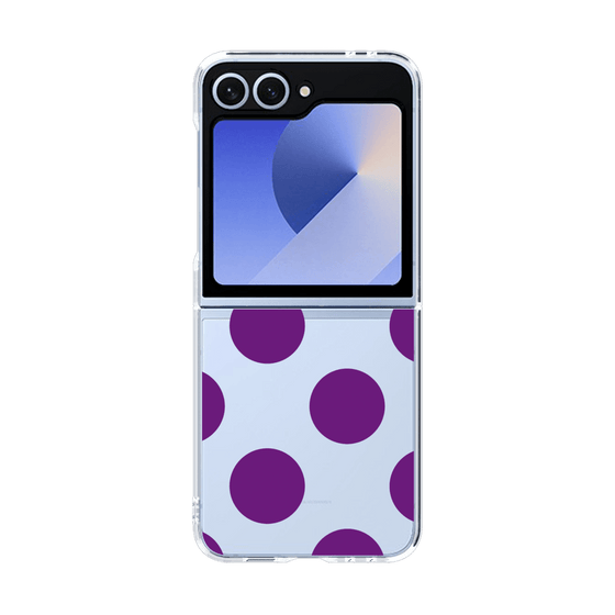 クリアケース［ シンプルドット - Purple ］