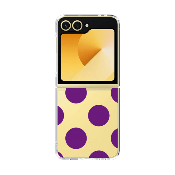 クリアケース［ シンプルドット - Purple ］