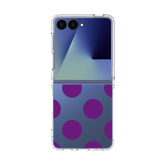 クリアケース［ シンプルドット - Purple ］