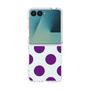 クリアケース［ シンプルドット - Purple ］