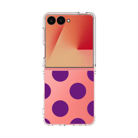 クリアケース［ シンプルドット - Purple ］
