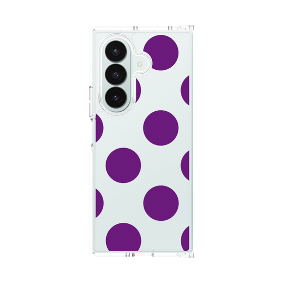クリアケース［ シンプルドット - Purple ］
