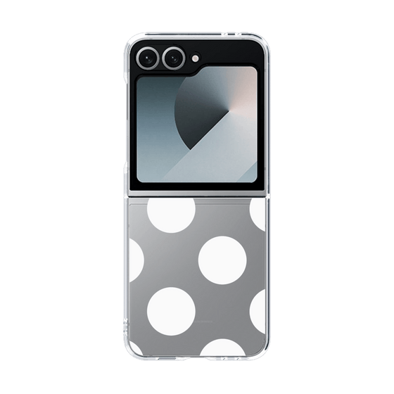 クリアケース［ シンプルドット - White ］