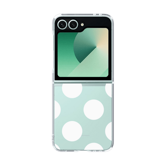 クリアケース［ シンプルドット - White ］