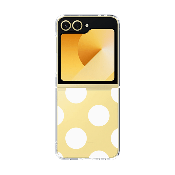 クリアケース［ シンプルドット - White ］