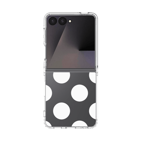 クリアケース［ シンプルドット - White ］
