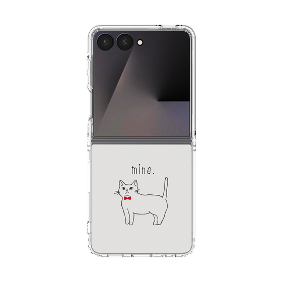 クリアケース［ 蝶ネクタイねこ - White ］