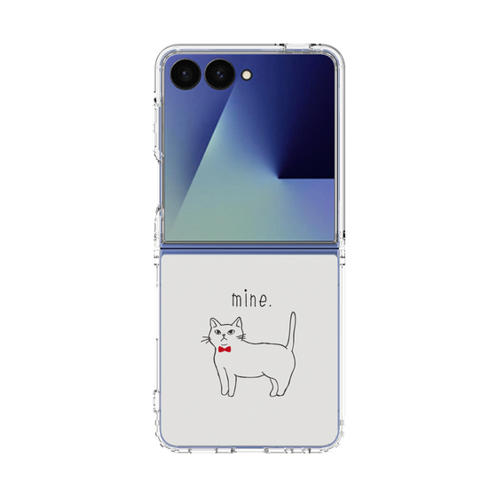 クリアケース［ 蝶ネクタイねこ - White ］