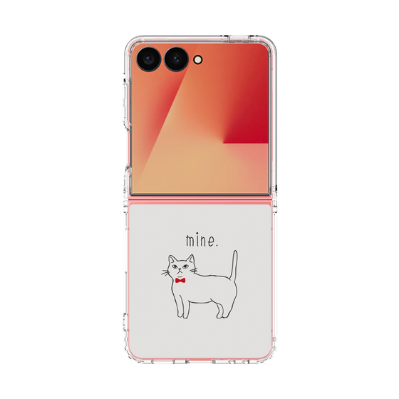 クリアケース［ 蝶ネクタイねこ - White ］