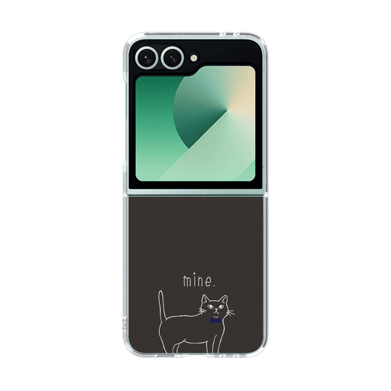 クリアケース［ 蝶ネクタイねこ - Black ］