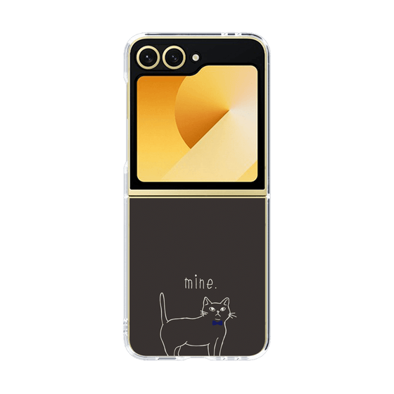 クリアケース［ 蝶ネクタイねこ - Black ］