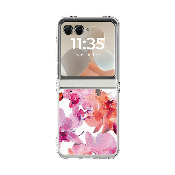 クリアケース［ アートフラワー・オーキッド ］