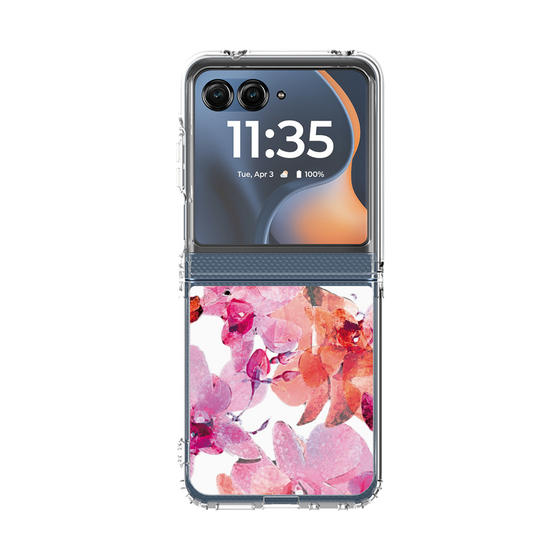 クリアケース［ アートフラワー・オーキッド ］