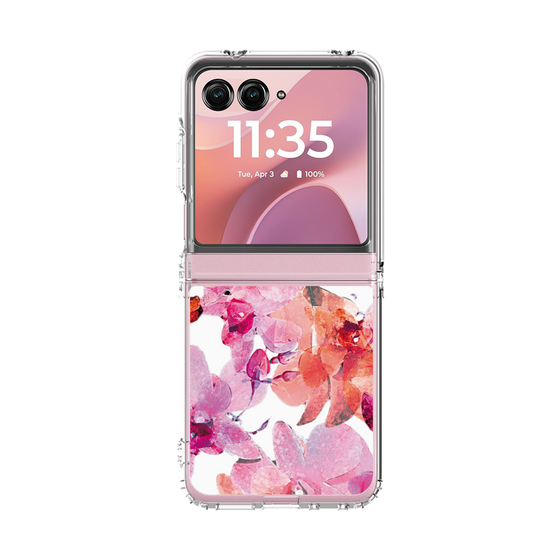 クリアケース［ アートフラワー・オーキッド ］