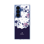 クリアケース［ ツインドットフラワー - Navy ］