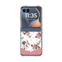 クリアケース［ ツインドットフラワー - Pink ］