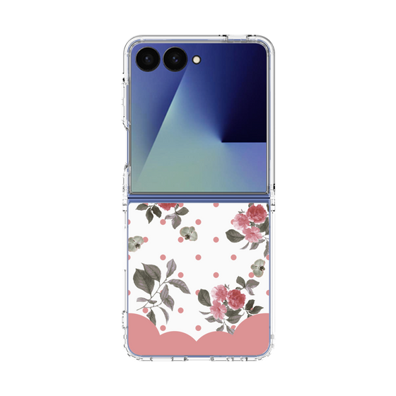 クリアケース［ ツインドットフラワー - Pink ］