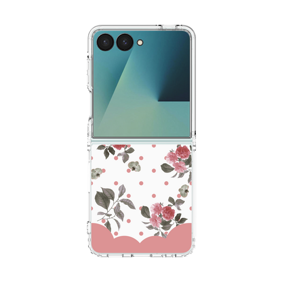 クリアケース［ ツインドットフラワー - Pink ］