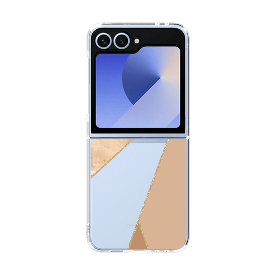 クリアケース［ マーブルトライアングルパレット - Beige ］