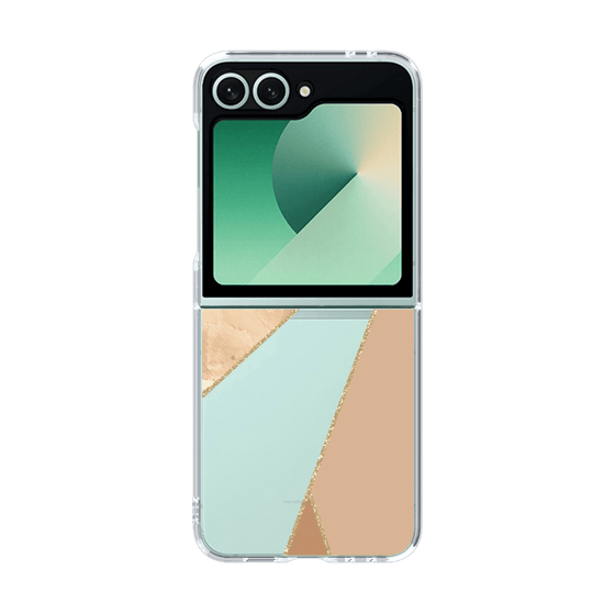 クリアケース［ マーブルトライアングルパレット - Beige ］