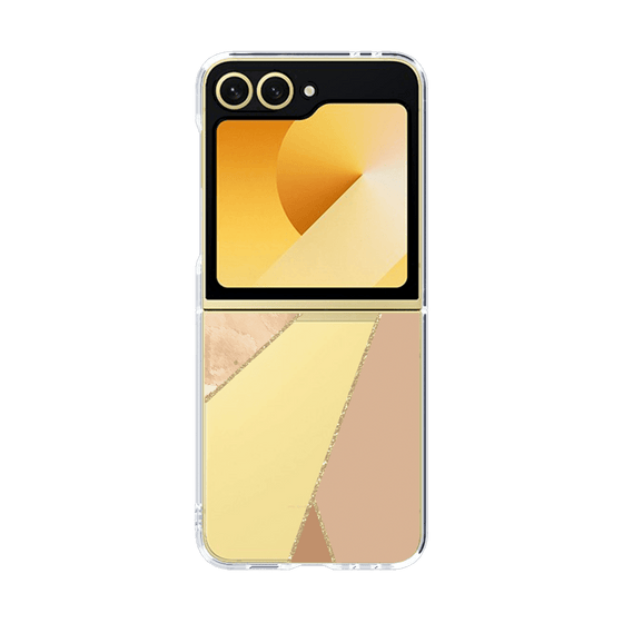 クリアケース［ マーブルトライアングルパレット - Beige ］