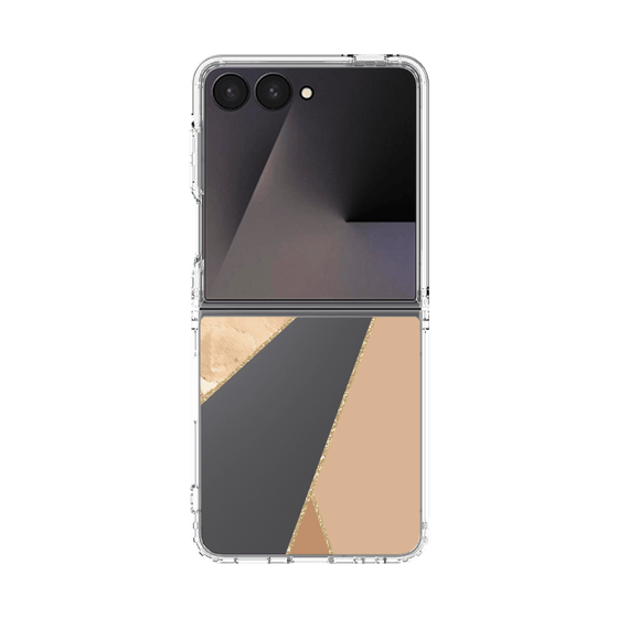クリアケース［ マーブルトライアングルパレット - Beige ］