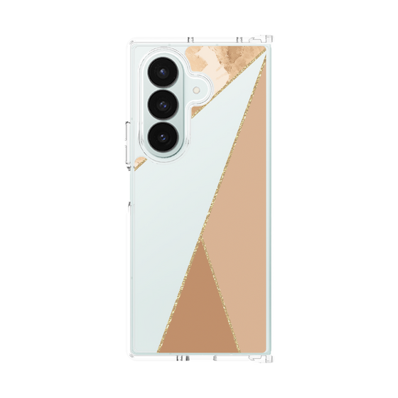 クリアケース［ マーブルトライアングルパレット - Beige ］
