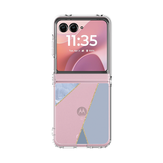 クリアケース［ マーブルトライアングルパレット - Blue ］