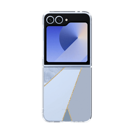 クリアケース［ マーブルトライアングルパレット - Blue ］