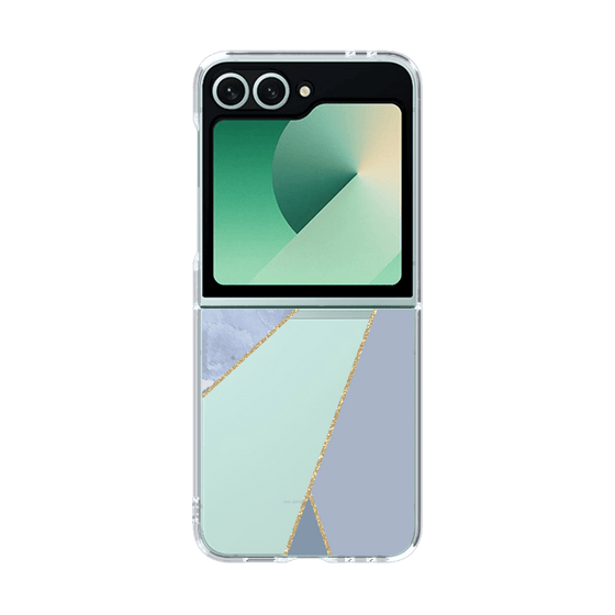 クリアケース［ マーブルトライアングルパレット - Blue ］