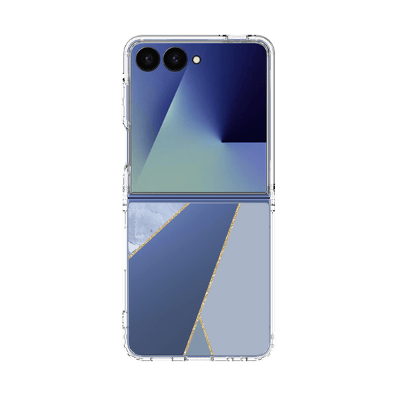 クリアケース［ マーブルトライアングルパレット - Blue ］