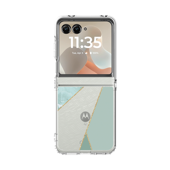 クリアケース［ マーブルトライアングルパレット - Green ］