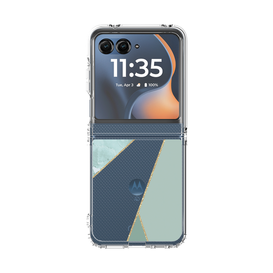 クリアケース［ マーブルトライアングルパレット - Green ］