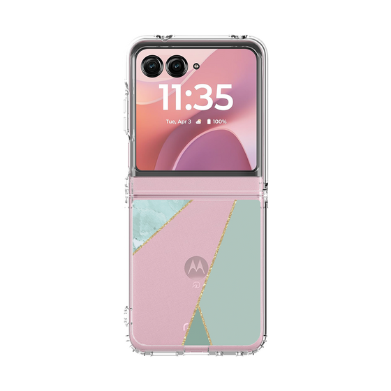 クリアケース［ マーブルトライアングルパレット - Green ］