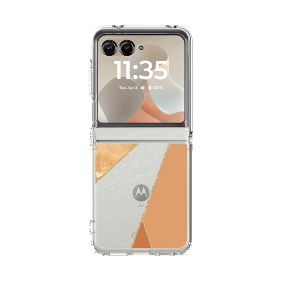 クリアケース［ マーブルトライアングルパレット - Orange ］